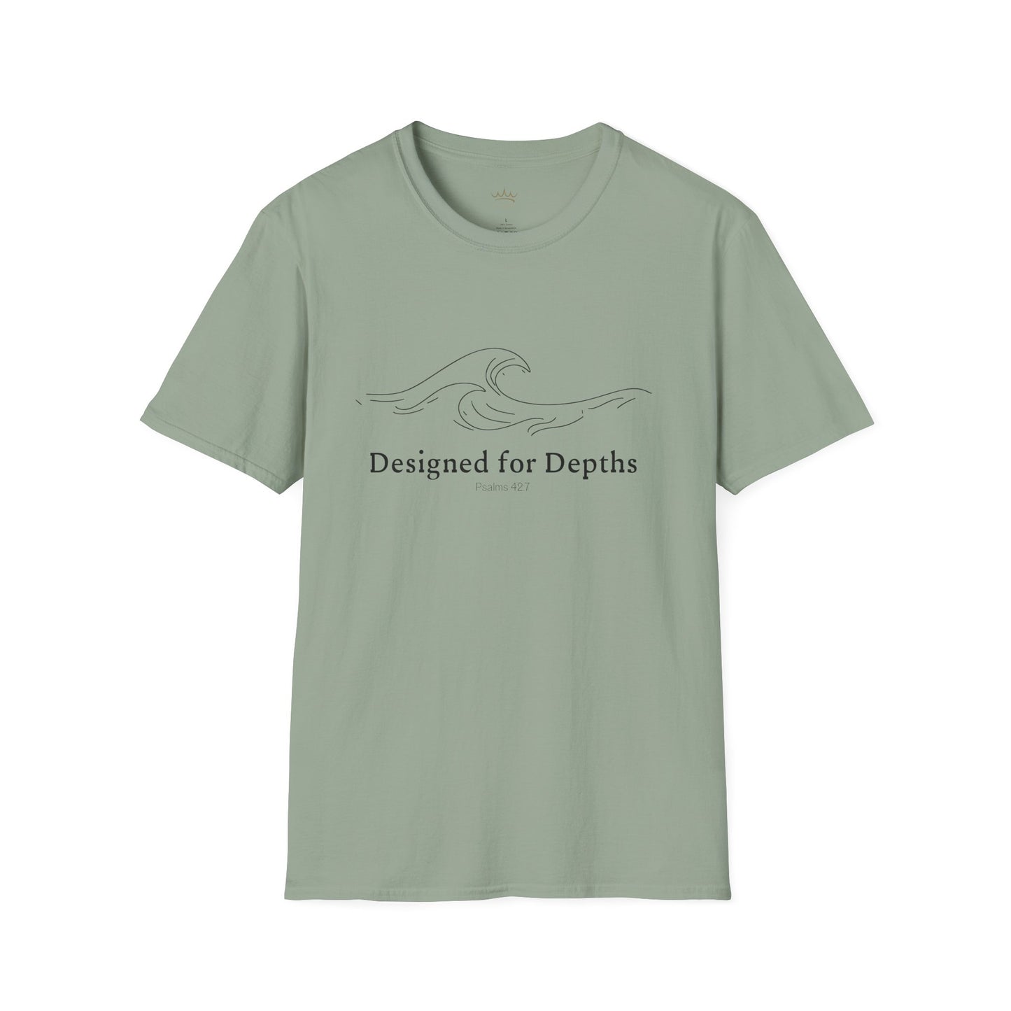 Unisex Softstyle T-Shirt - Designed for Depths Psalms 42:7