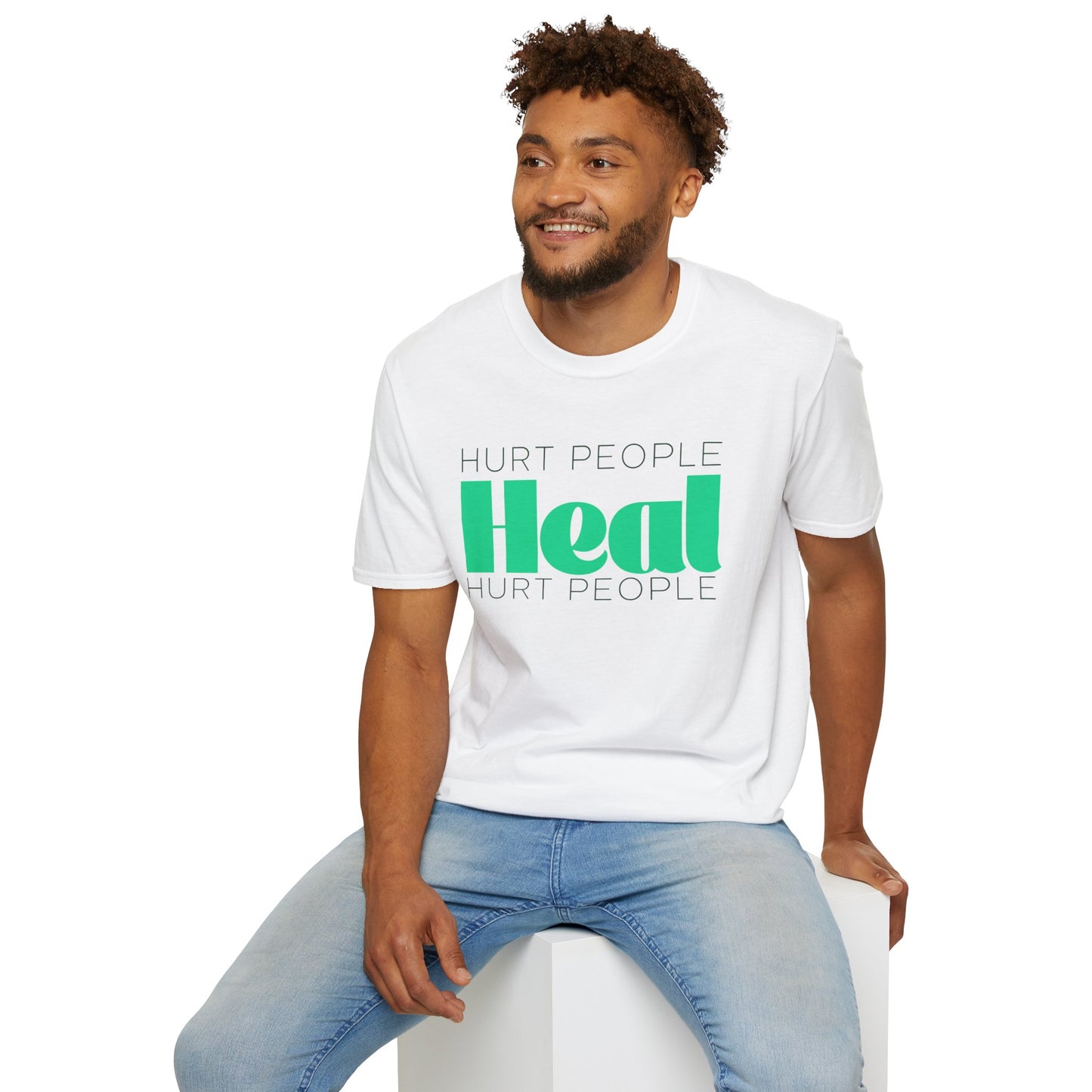 Healing Words Unisex T-Shirt - Empowering Message, Casual Style, Gift for Friends, Self-Care Reminder, Support Mental Health
