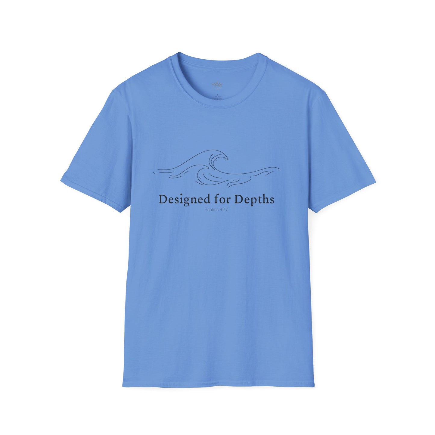 Unisex Softstyle T-Shirt - Designed for Depths Psalms 42:7