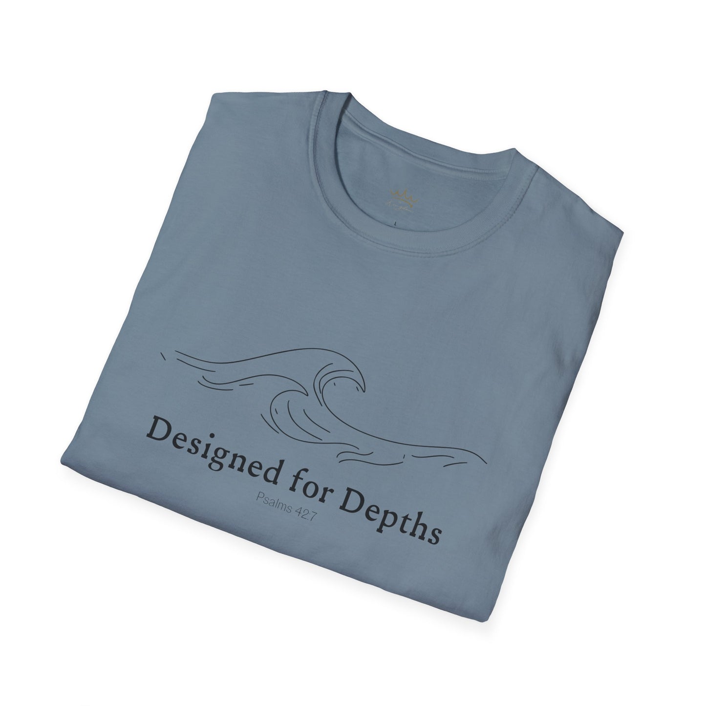 Unisex Softstyle T-Shirt - Designed for Depths Psalms 42:7