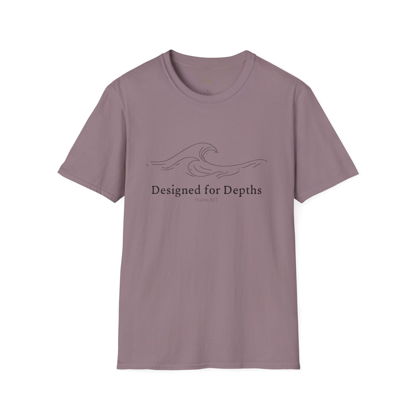 Unisex Softstyle T-Shirt - Designed for Depths Psalms 42:7