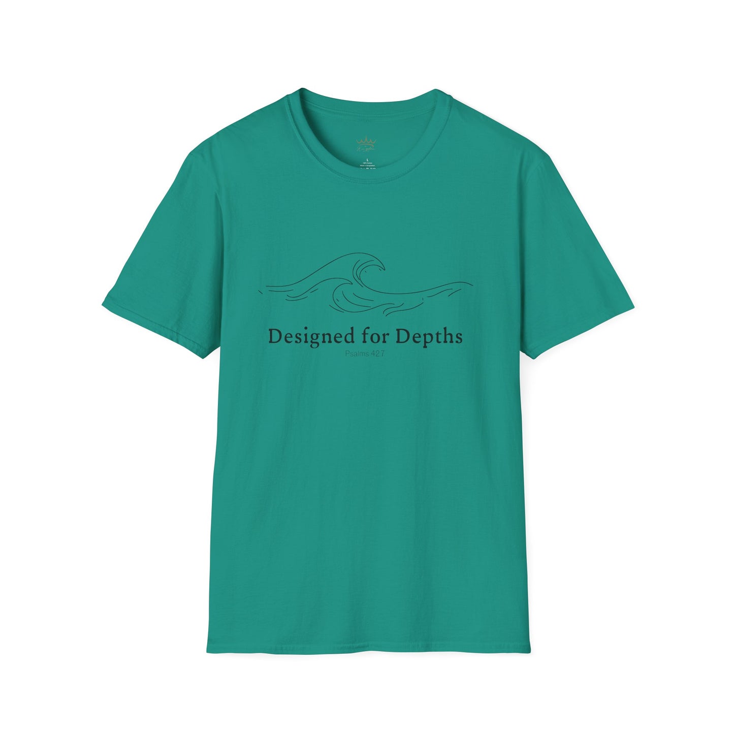 Unisex Softstyle T-Shirt - Designed for Depths Psalms 42:7