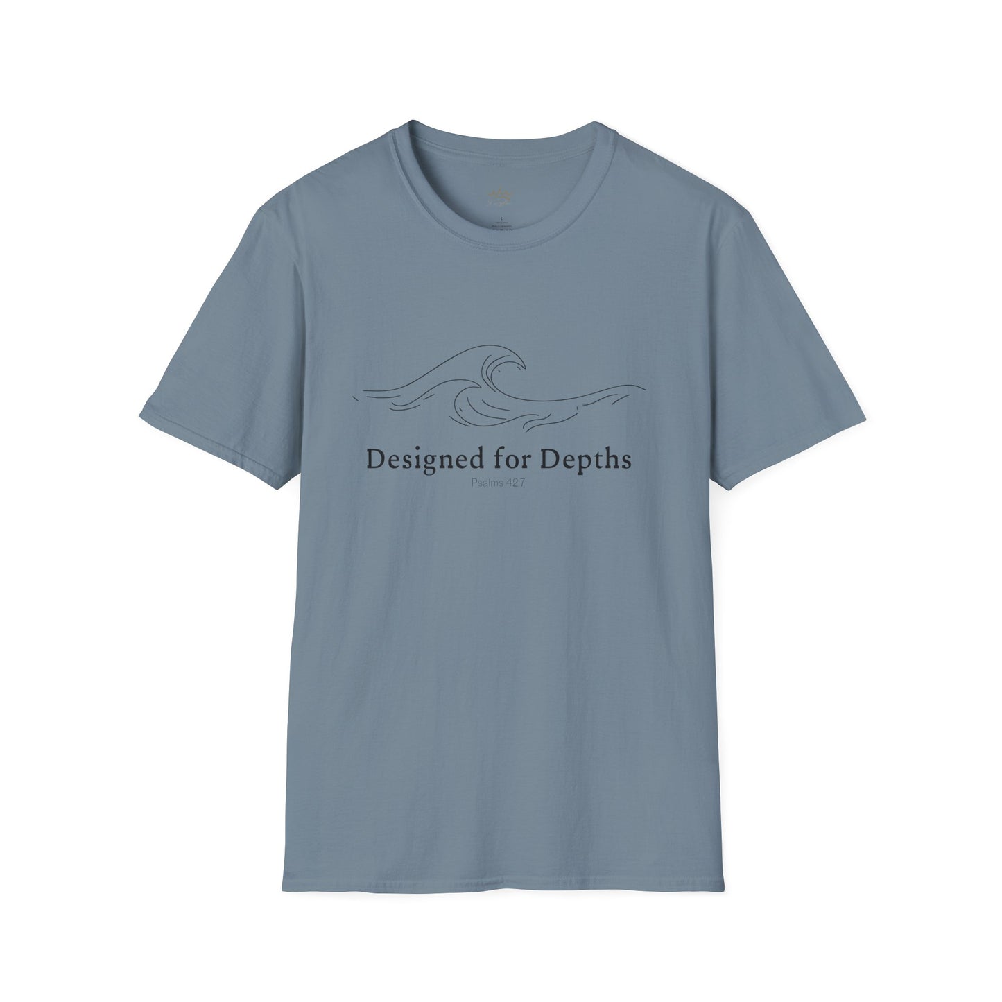 Unisex Softstyle T-Shirt - Designed for Depths Psalms 42:7