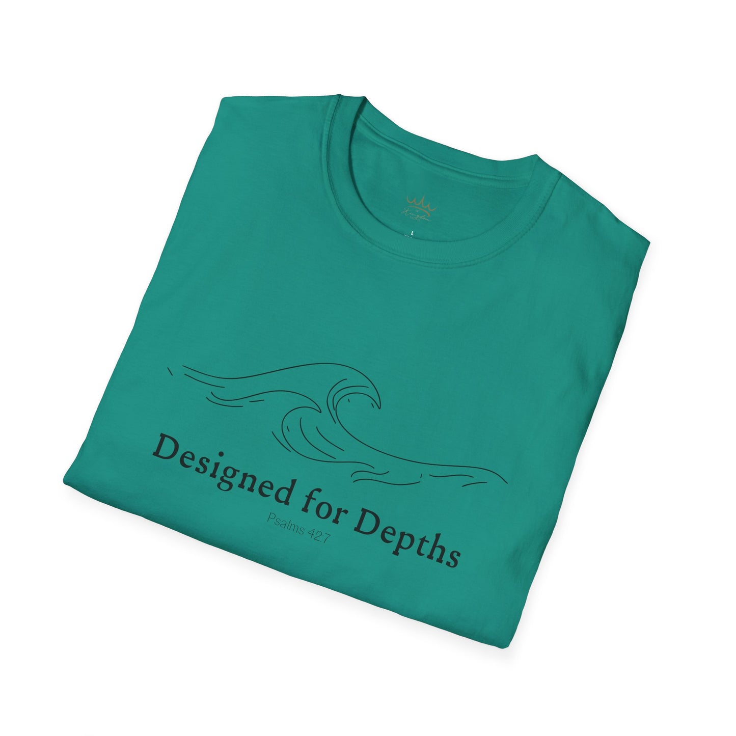 Unisex Softstyle T-Shirt - Designed for Depths Psalms 42:7