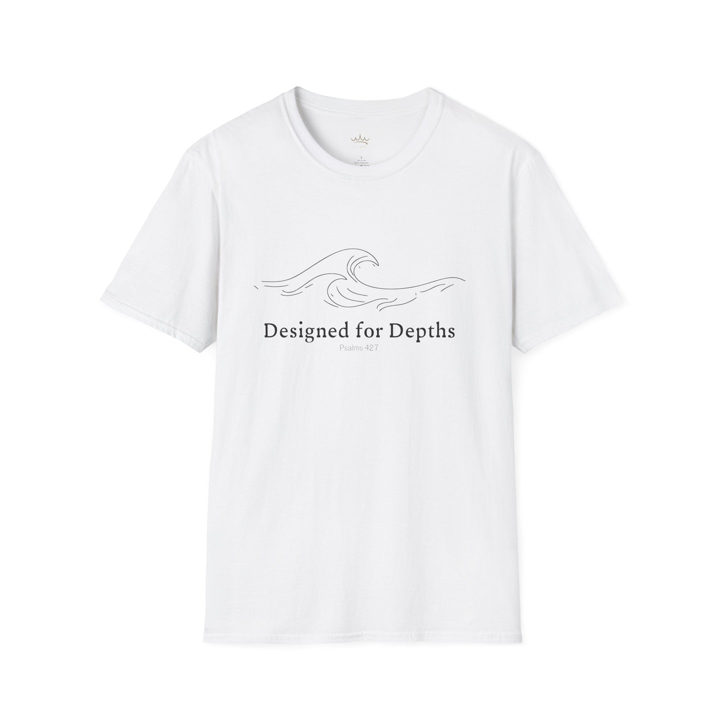 Unisex Softstyle T-Shirt - Designed for Depths Psalms 42:7