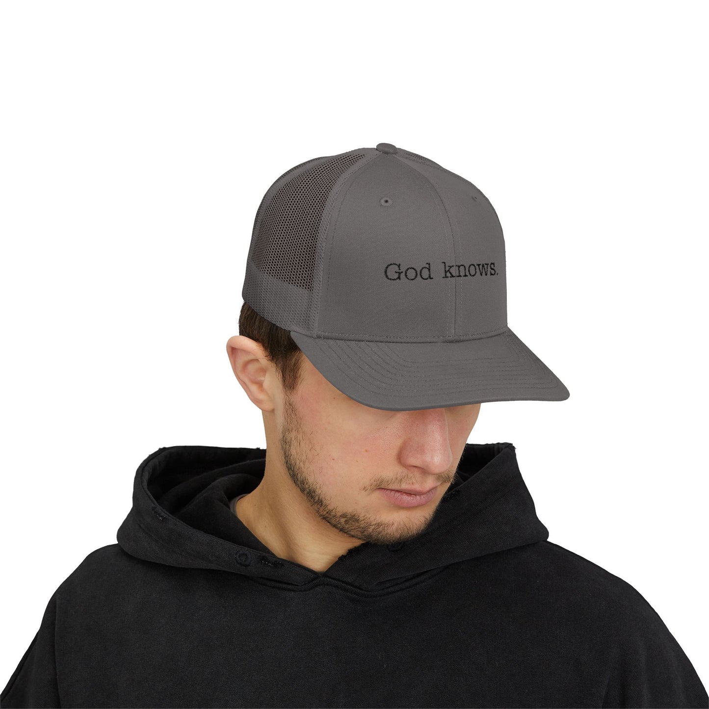 God Knows. Snapback Trucker Cap - "God Knows" - Adjustable & Comfortable