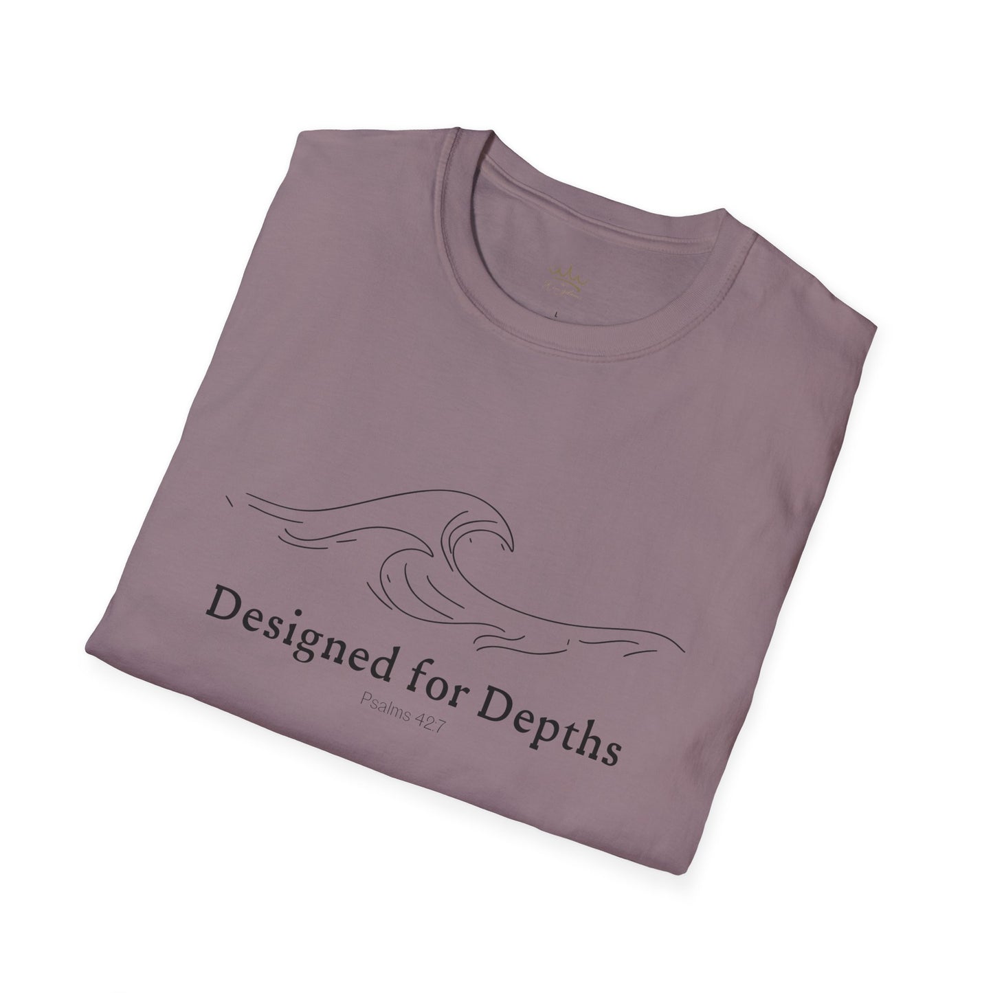 Unisex Softstyle T-Shirt - Designed for Depths Psalms 42:7