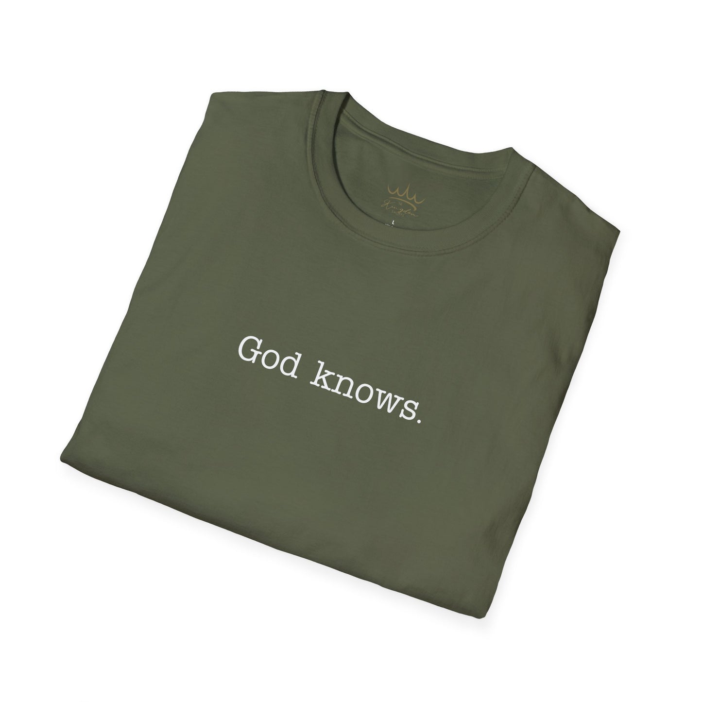 Unisex T-Shirt God Knows Conversation Starter Tee