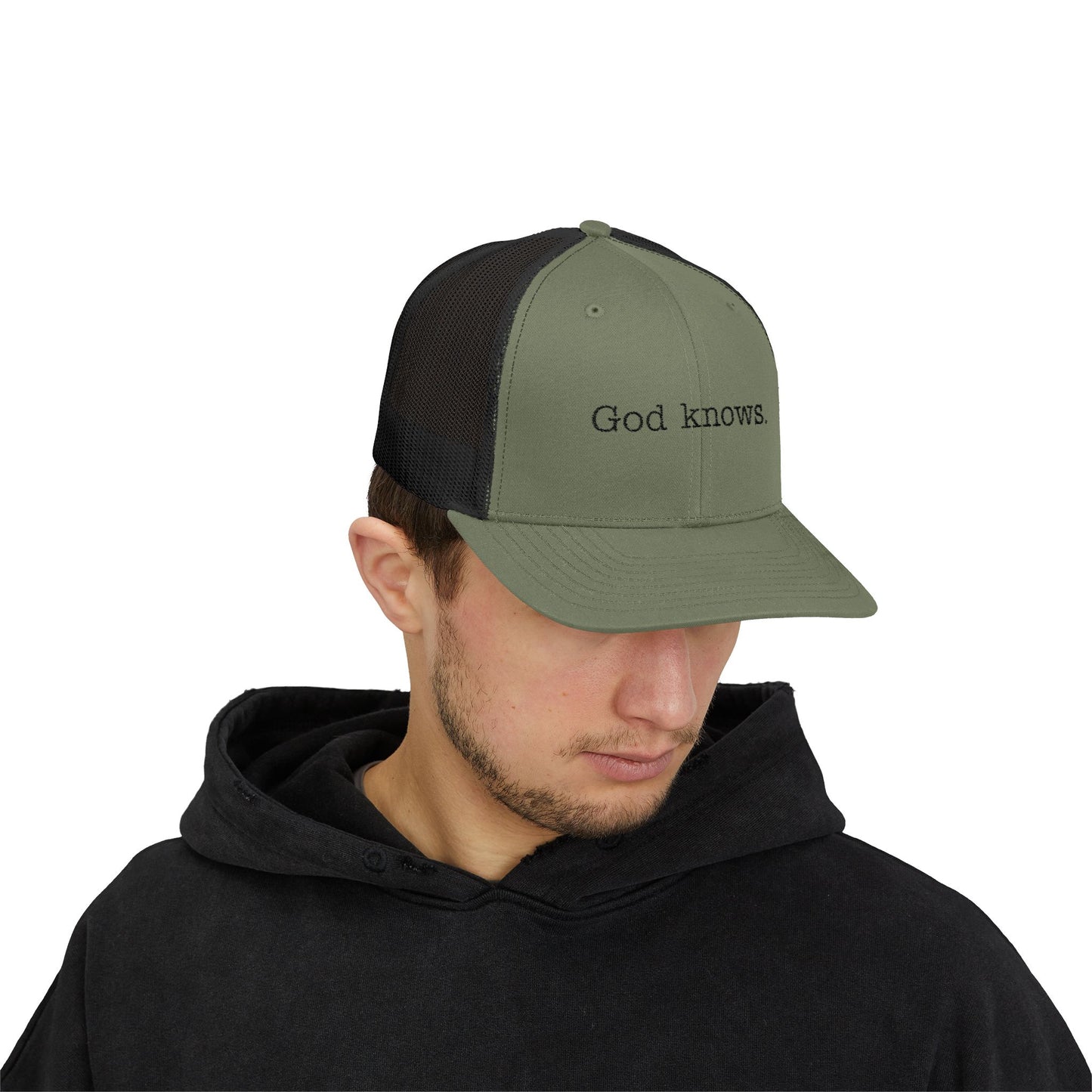 God Knows. Snapback Trucker Cap - "God Knows" - Adjustable & Comfortable