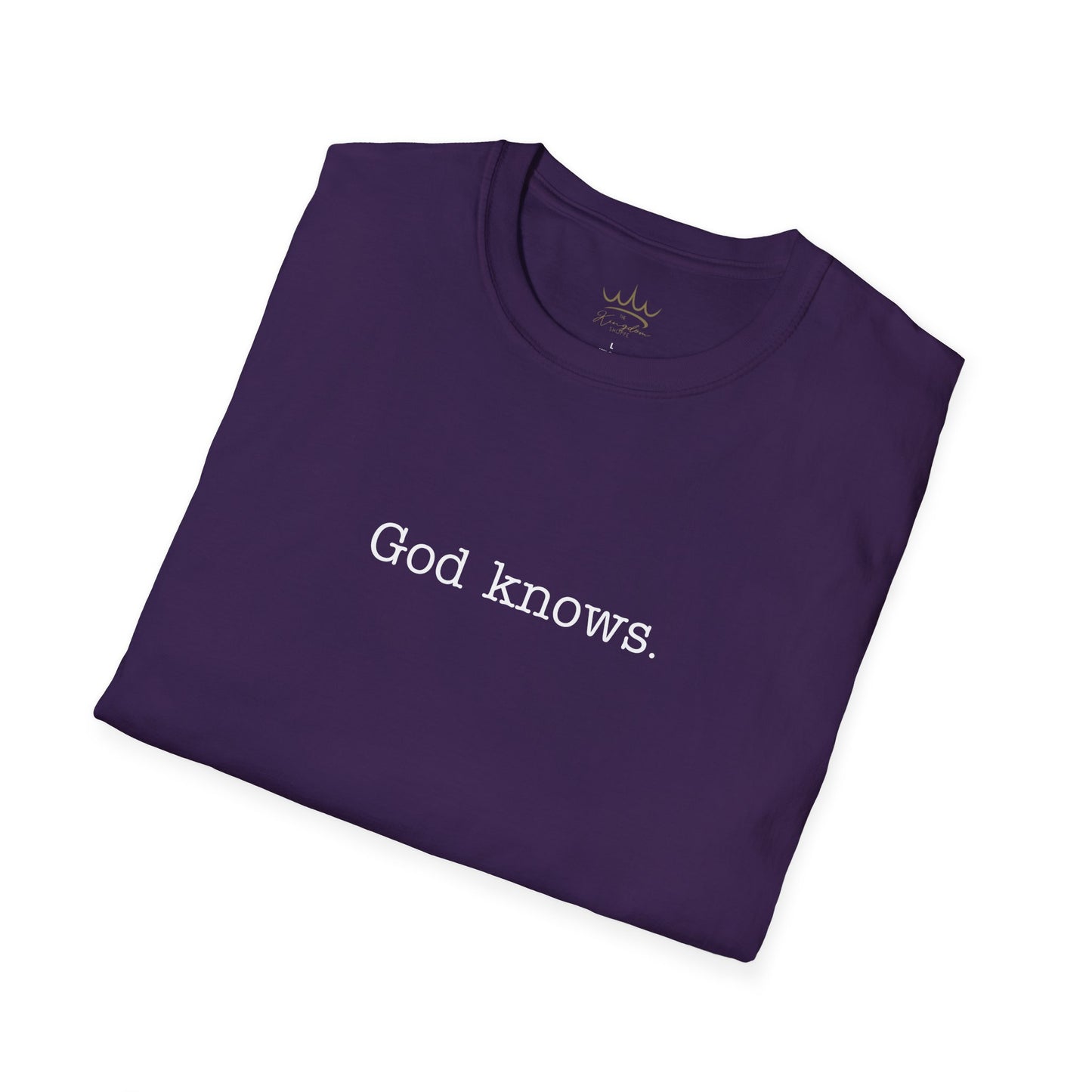Unisex T-Shirt God Knows Conversation Starter Tee