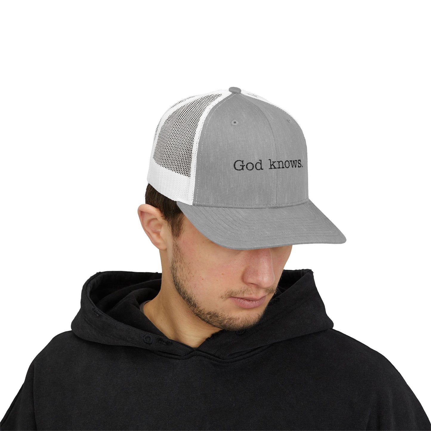 God Knows. Snapback Trucker Cap - "God Knows" - Adjustable & Comfortable