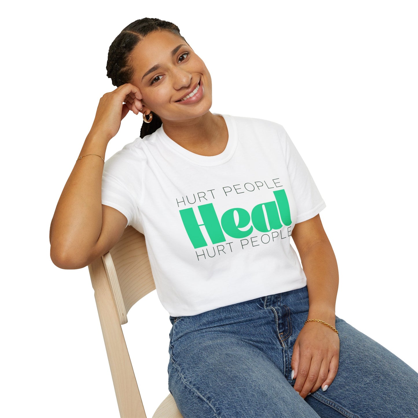 Healing Words Unisex T-Shirt - Empowering Message, Casual Style, Gift for Friends, Self-Care Reminder, Support Mental Health
