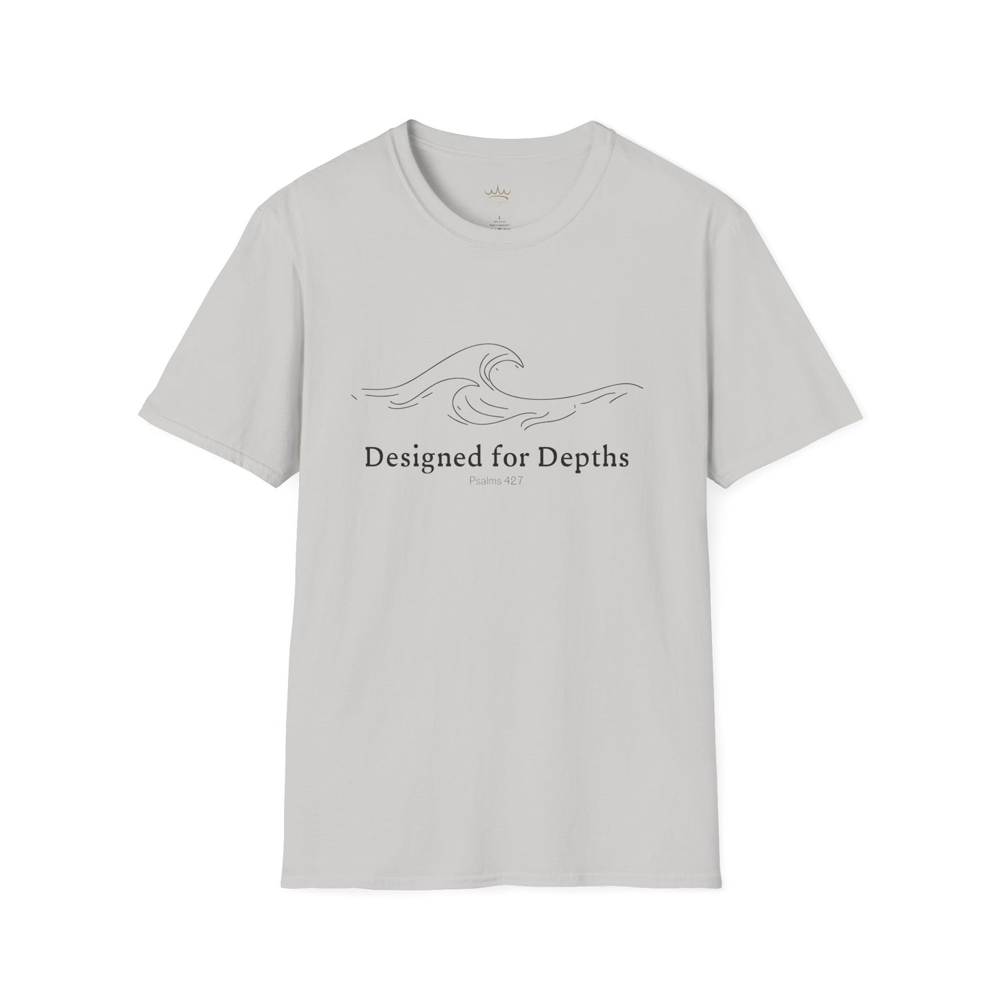 Unisex Softstyle T-Shirt - Designed for Depths Psalms 42:7