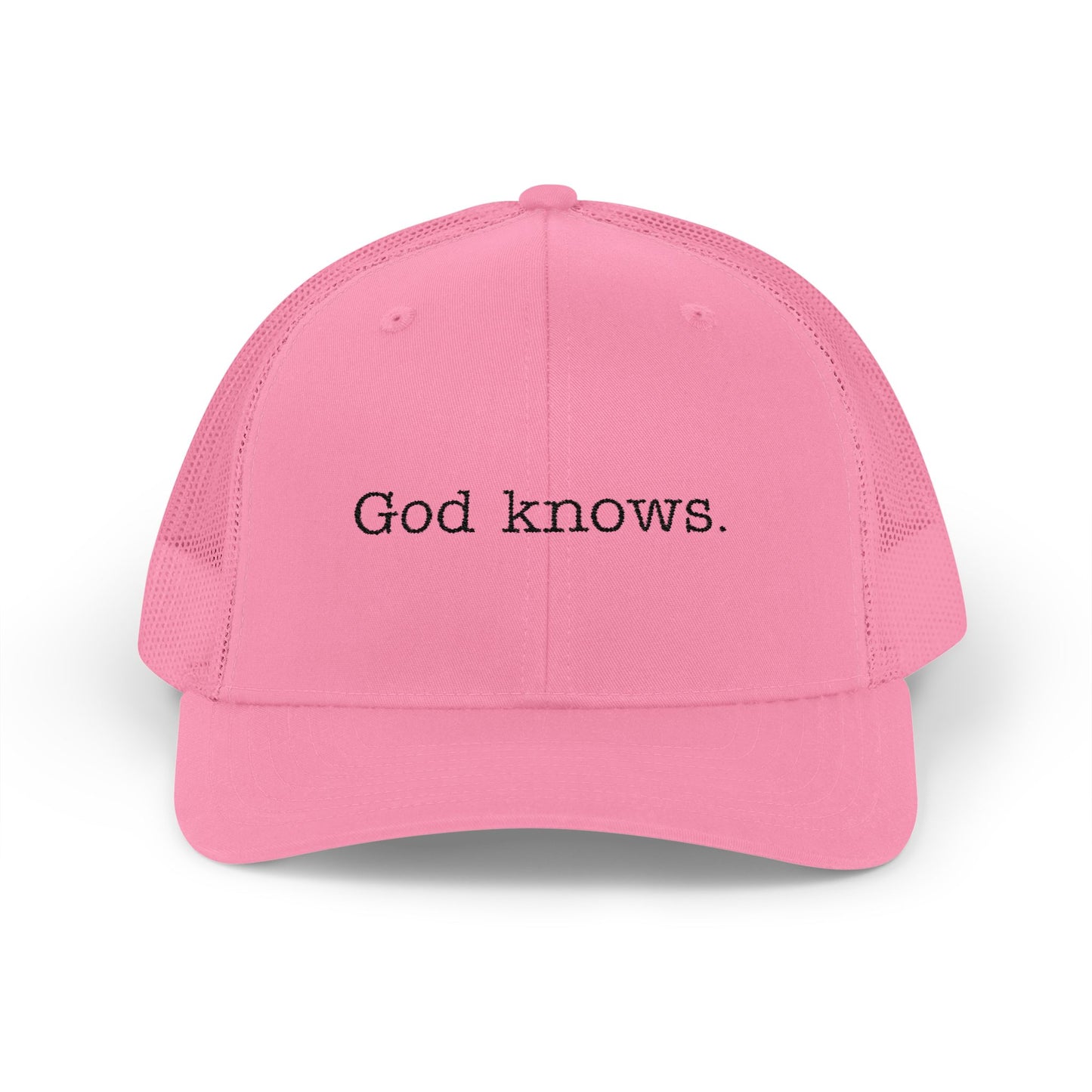 God Knows. Snapback Trucker Cap - "God Knows" - Adjustable & Comfortable