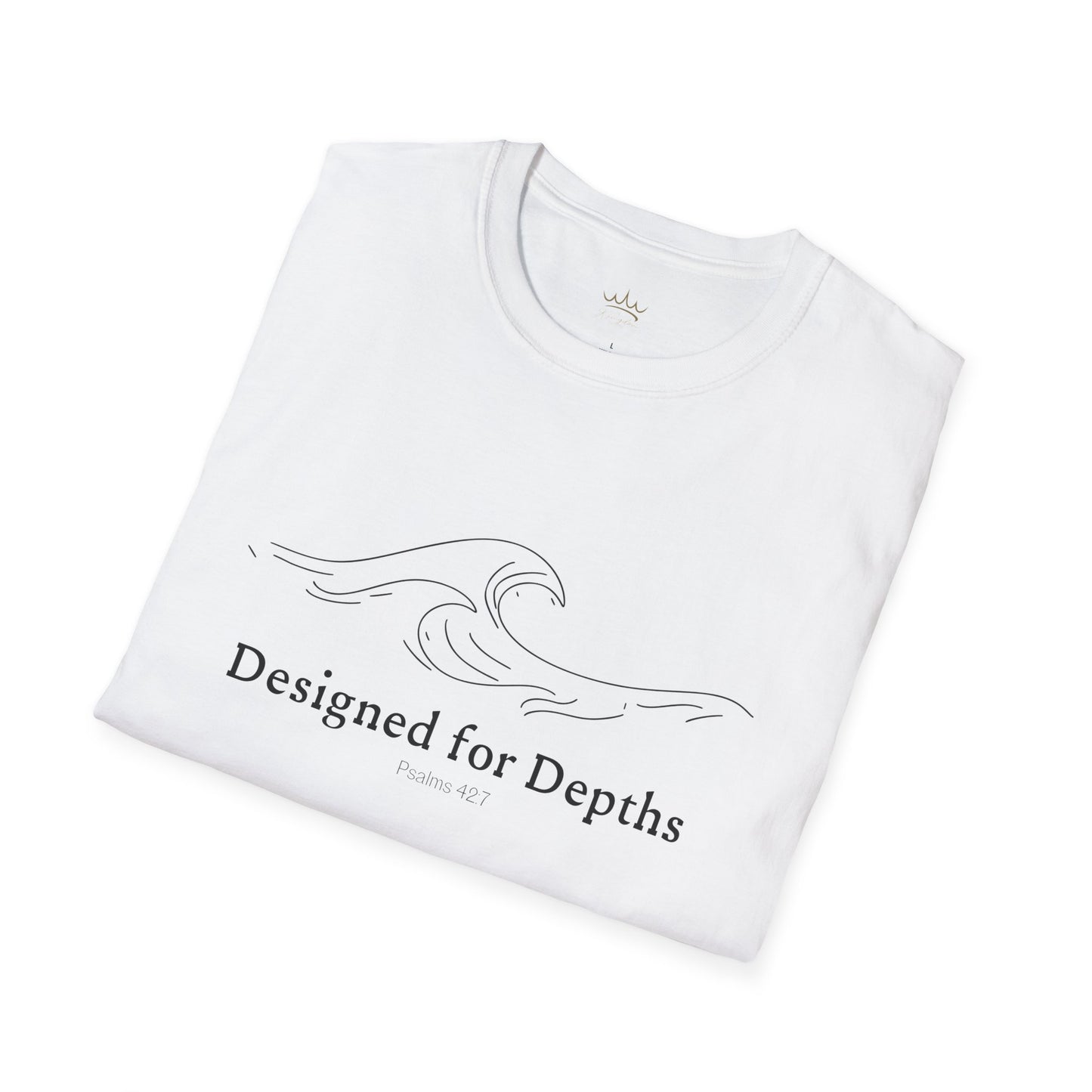 Unisex Softstyle T-Shirt - Designed for Depths Psalms 42:7