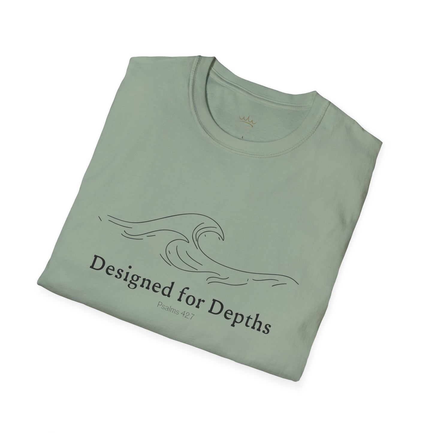 Unisex Softstyle T-Shirt - Designed for Depths Psalms 42:7