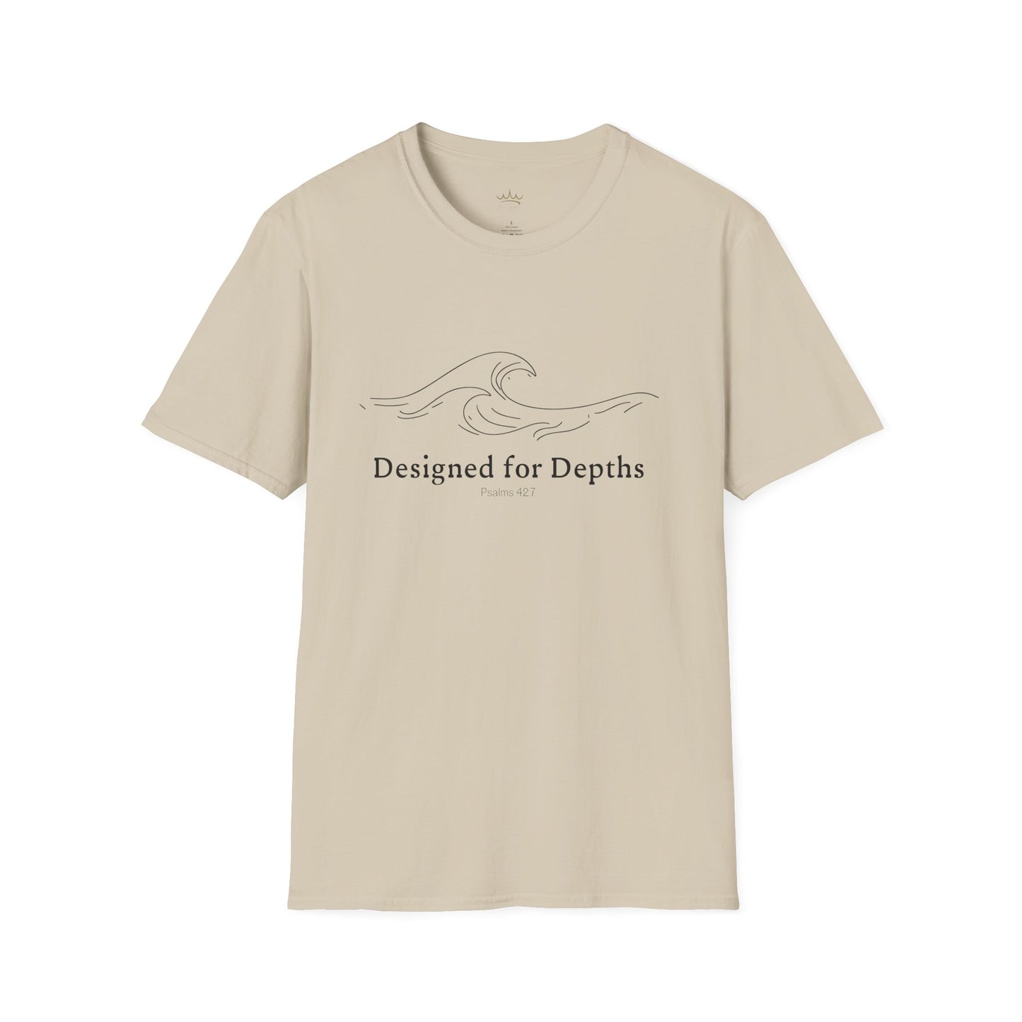 Unisex Softstyle T-Shirt - Designed for Depths Psalms 42:7