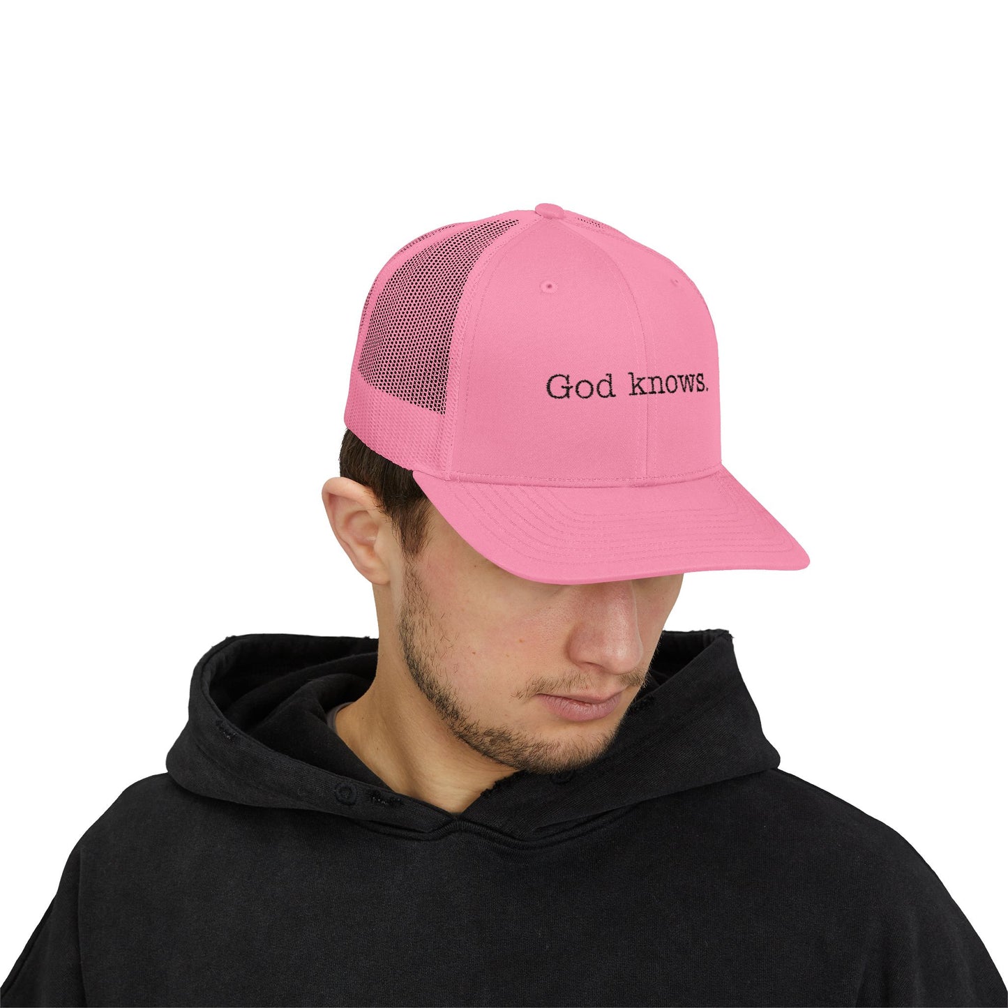 God Knows. Snapback Trucker Cap - "God Knows" - Adjustable & Comfortable