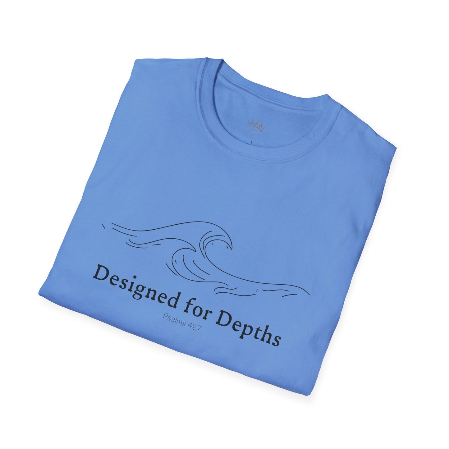 Unisex Softstyle T-Shirt - Designed for Depths Psalms 42:7
